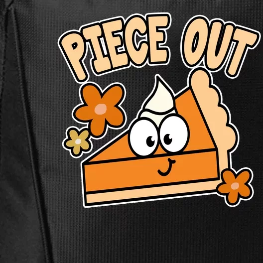 Piece Out Pumpkin Pie Funny City Backpack