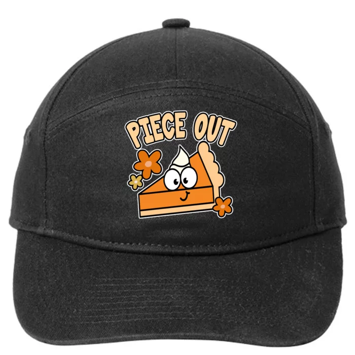 Piece Out Pumpkin Pie Funny 7-Panel Snapback Hat