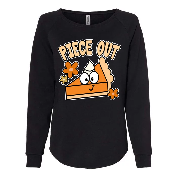 Piece Out Pumpkin Pie Funny Womens California Wash Sweatshirt