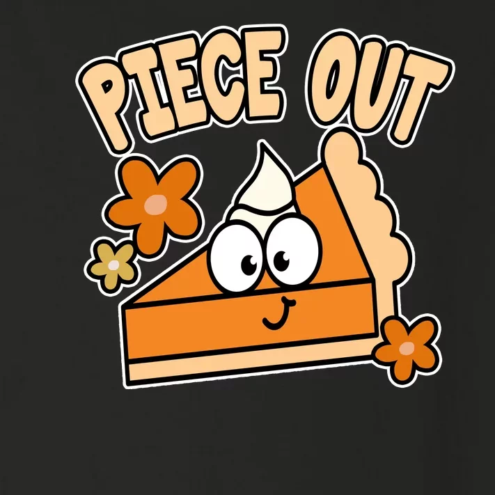 Piece Out Pumpkin Pie Funny Toddler Long Sleeve Shirt