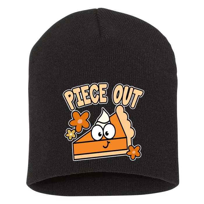 Piece Out Pumpkin Pie Funny Short Acrylic Beanie