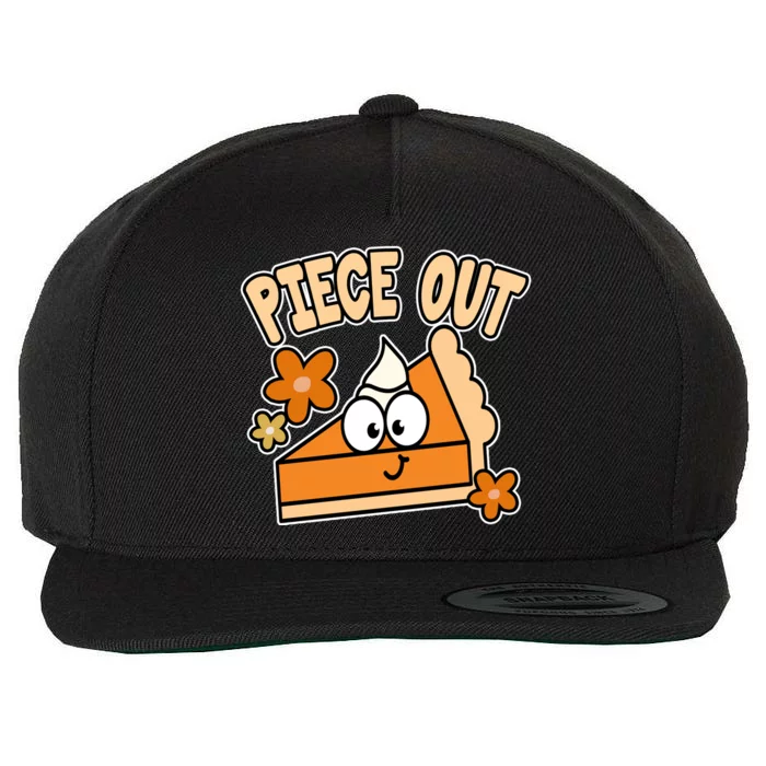 Piece Out Pumpkin Pie Funny Wool Snapback Cap