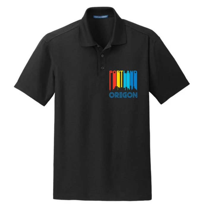 Premium Oregon Portland Home State Dry Zone Grid Performance Polo