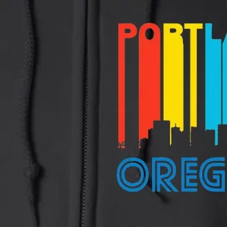 Premium Oregon Portland Home State Full Zip Hoodie