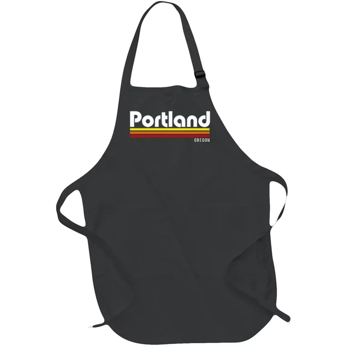 Portland Oregon Full-Length Apron With Pocket