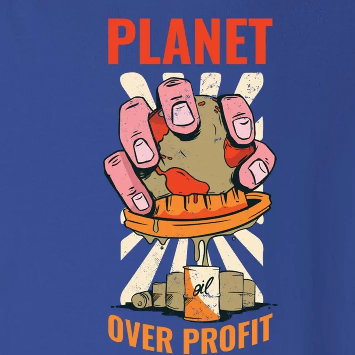 Planet Over Profit Gift Toddler Long Sleeve Shirt