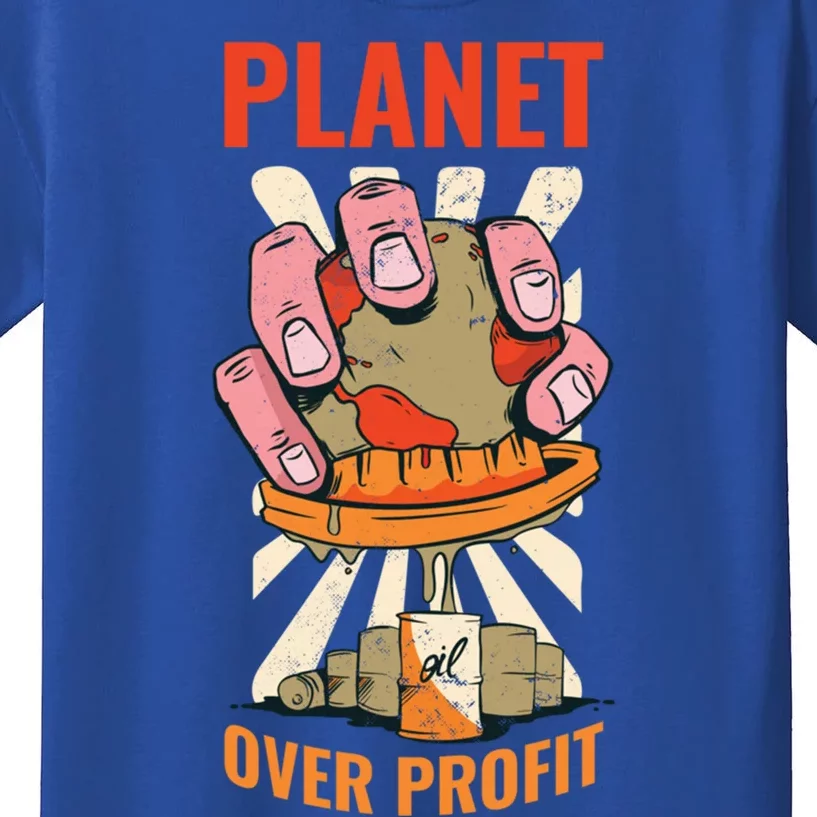 Planet Over Profit Gift Kids T-Shirt