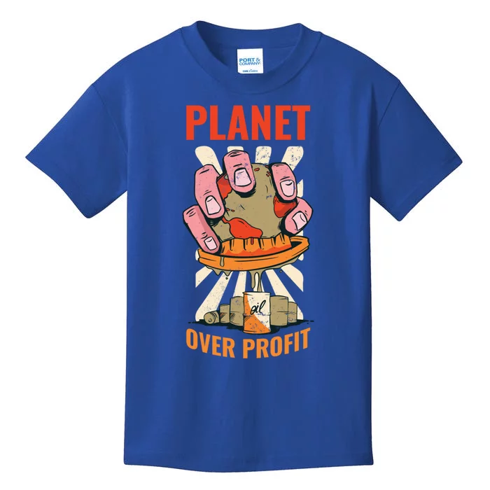 Planet Over Profit Gift Kids T-Shirt