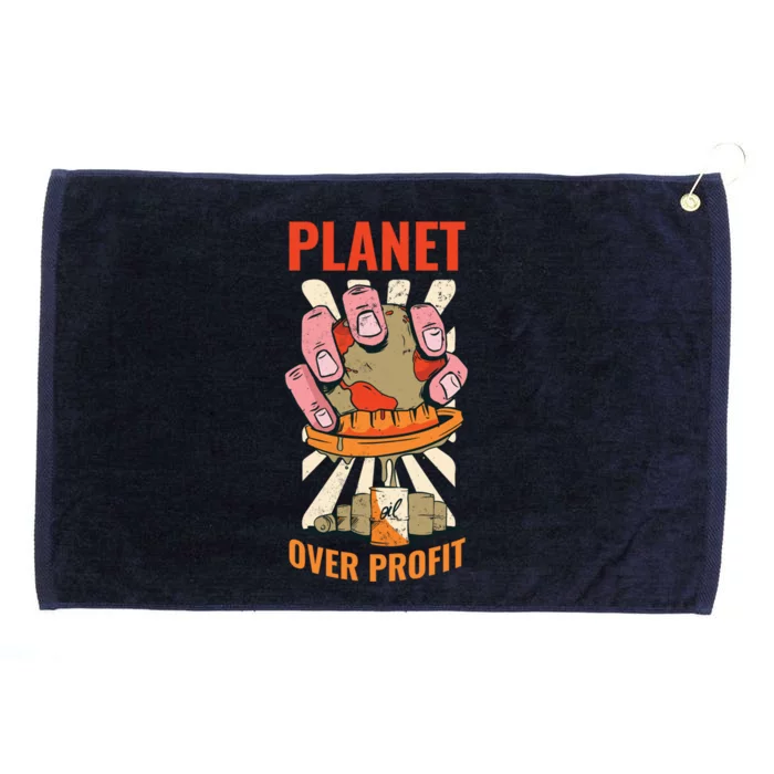 Planet Over Profit Gift Grommeted Golf Towel