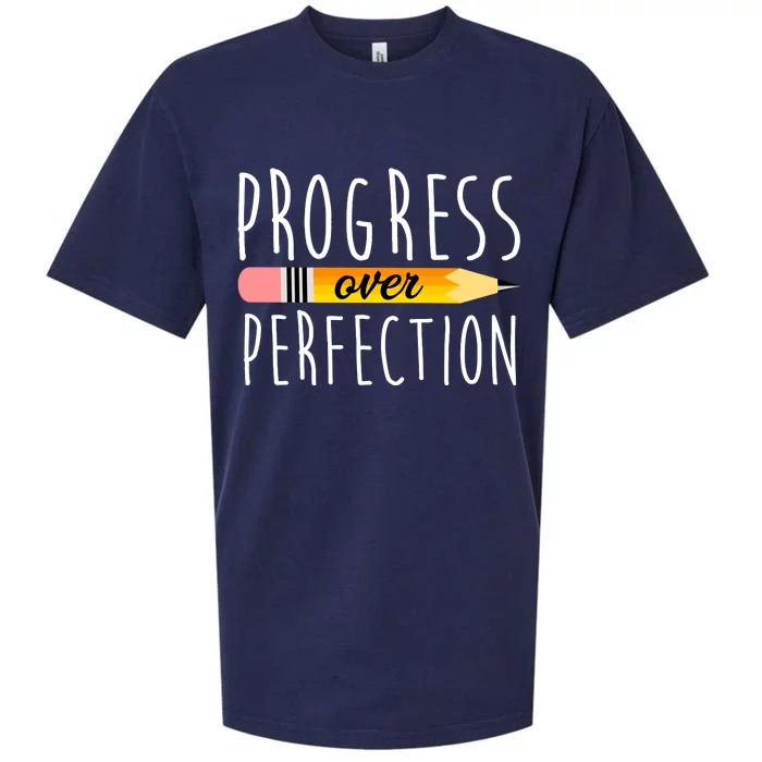 Progress Over Perfection Sueded Cloud Jersey T-Shirt