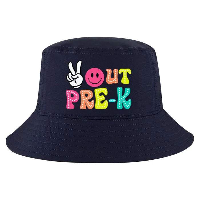 Peace Out Prek Graduation Class Of 2024 Last Day Of School Cool Comfort Performance Bucket Hat