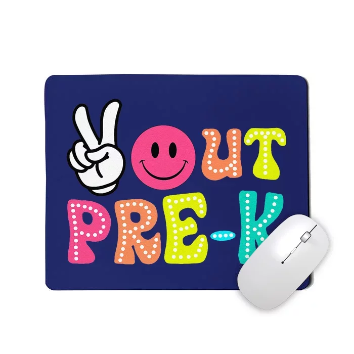 Peace Out Prek Graduation Class Of 2024 Last Day Of School Mousepad