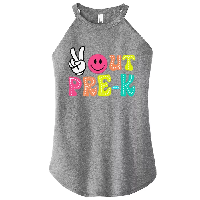 Peace Out Prek Graduation Class Of 2024 Last Day Of School Women’s Perfect Tri Rocker Tank