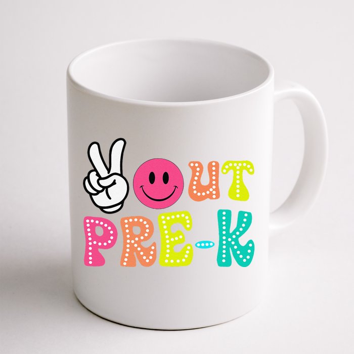 Peace Out Prek Graduation Class Of 2024 Last Day Of School Front & Back Coffee Mug