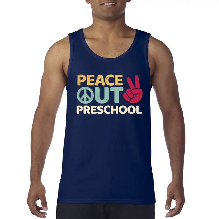 Peace Out Preschool Pre K Graduation Last Day Of School Tank Top