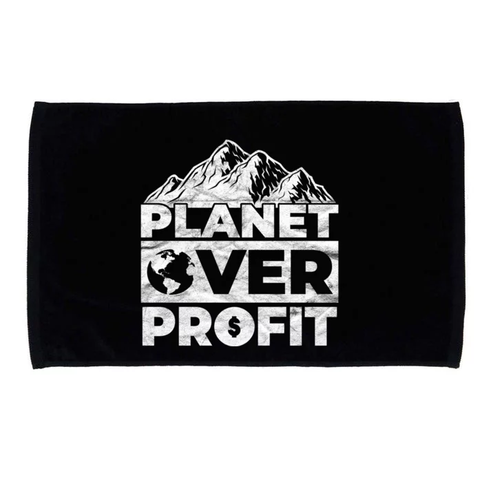 Planet Over Profit Acting Environtally Conscious Gift Microfiber Hand Towel