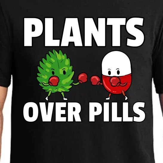 Plants Over Pills Natural Healthy Medical Gift Pajama Set