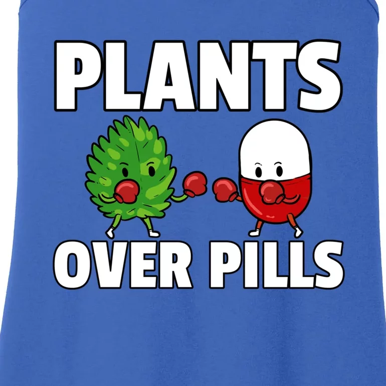 Plants Over Pills Natural Healthy Medical Gift Ladies Essential Tank