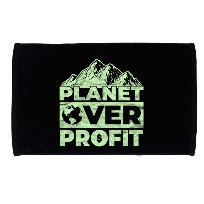 Planet Over Profit Acting Environtally Conscious Gift Microfiber Hand Towel