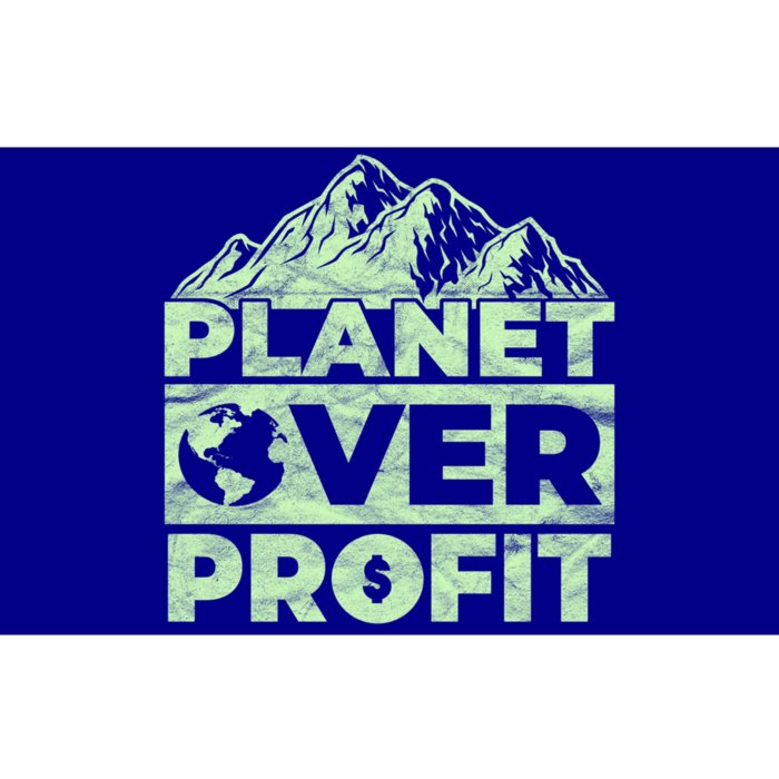 Planet Over Profit Acting Environtally Conscious Gift Bumper Sticker