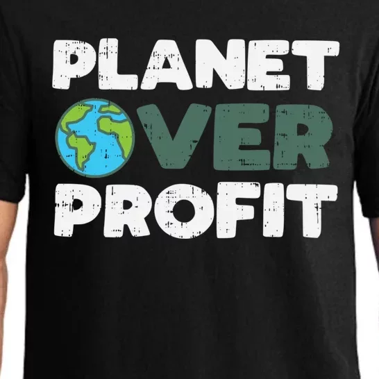 Planet Over Profit Earth Day 2020 Environt Lover Gift Pajama Set