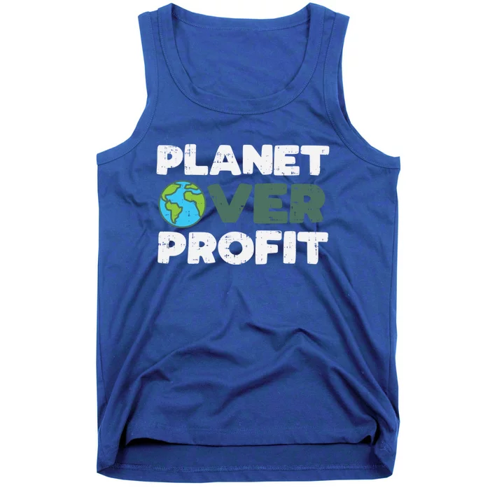 Planet Over Profit Earth Day 2020 Environt Lover Gift Tank Top