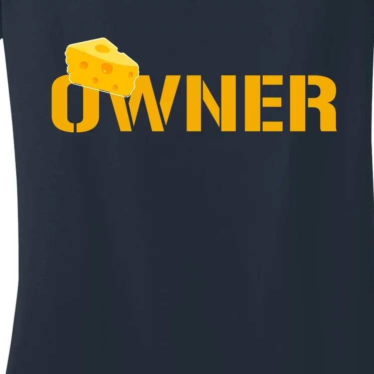 Packers Owner Women's V-Neck T-Shirt