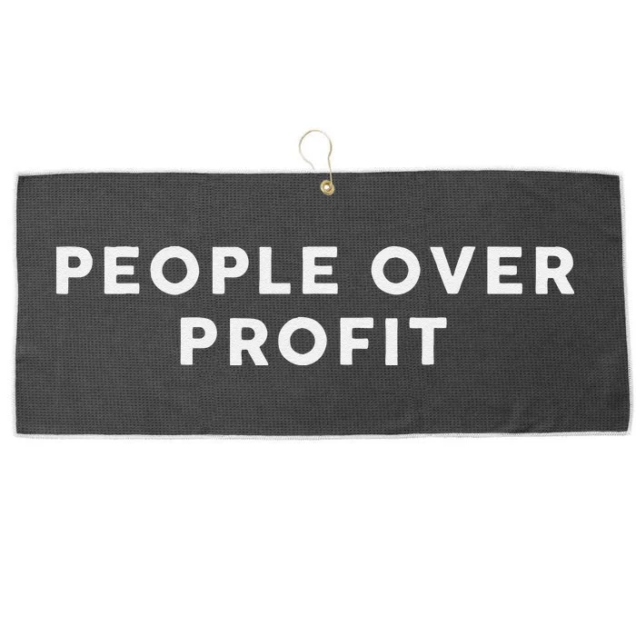 People Over Profit Kamala Harris 2024 Large Microfiber Waffle Golf Towel