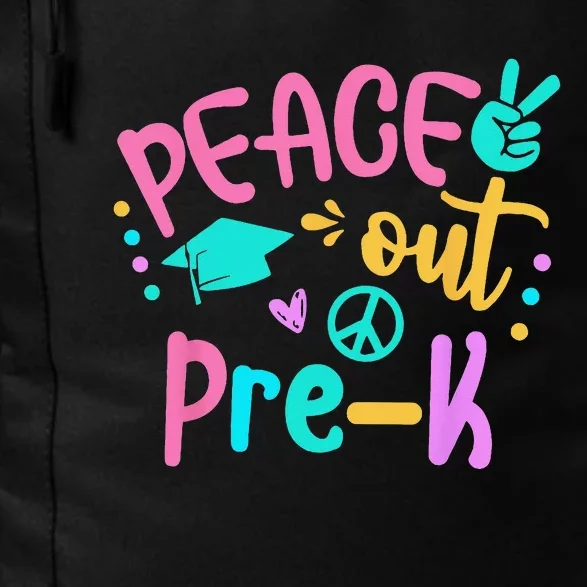 Peace Out PreK Grade Last Day of School Teacher Daily Commute Backpack