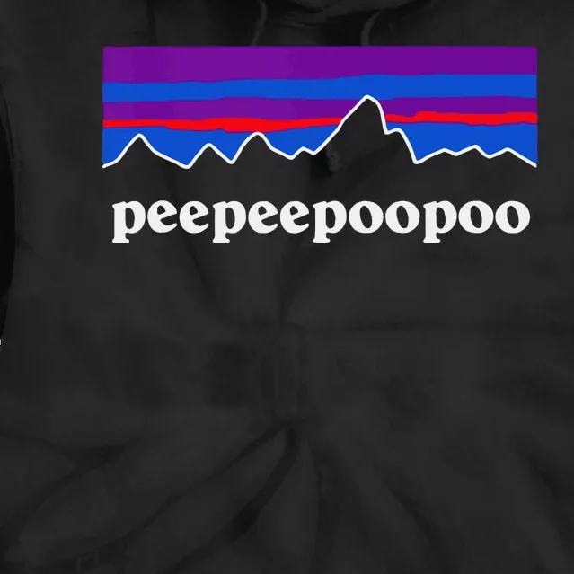 Peepeepoopoo Outdoors Pee Pee Poo Poo 2024 Tie Dye Hoodie