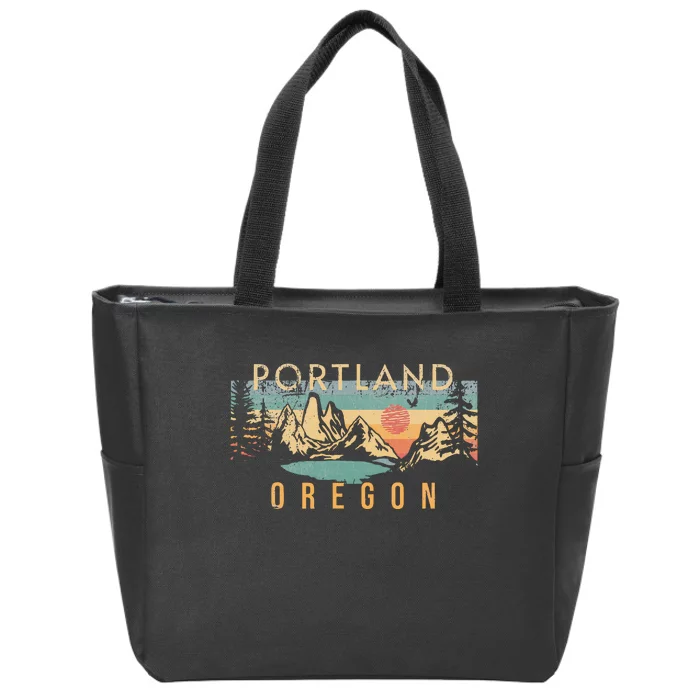 Portland Oregon Zip Tote Bag