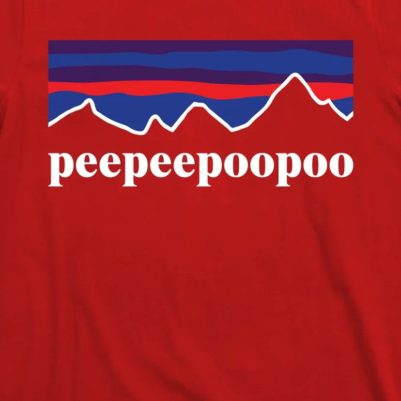 Peepeepoopoo Outdoors Pee Pee Poo Poo Funny Fathers Day T-Shirt