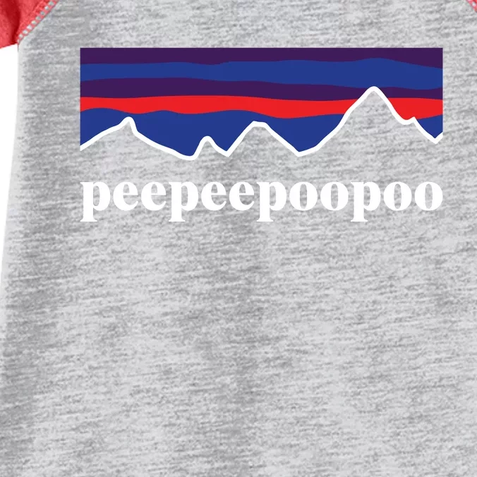 Peepeepoopoo Outdoors Pee Pee Poo Poo Funny Fathers Day Infant Baby Jersey Bodysuit