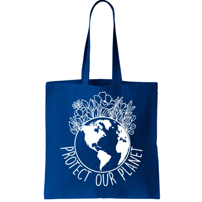 Protect Our Planet Funny Save Our Earth Protect Month Cute Gift Tote Bag