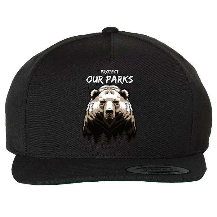 Protect Our Parks Wool Snapback Cap