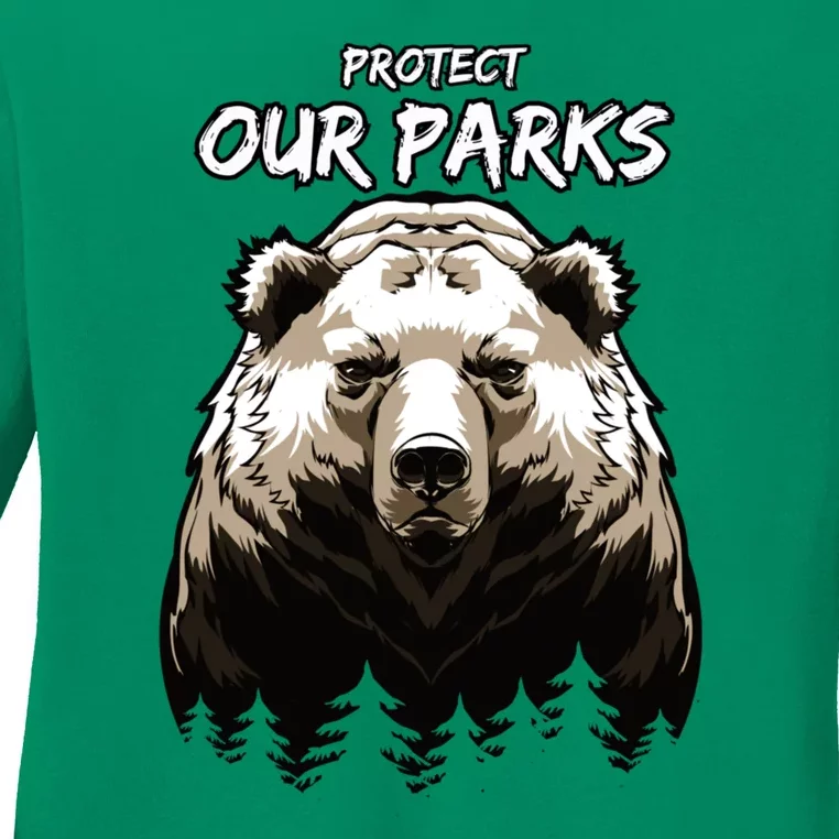 Protect Our Parks Ladies Long Sleeve Shirt