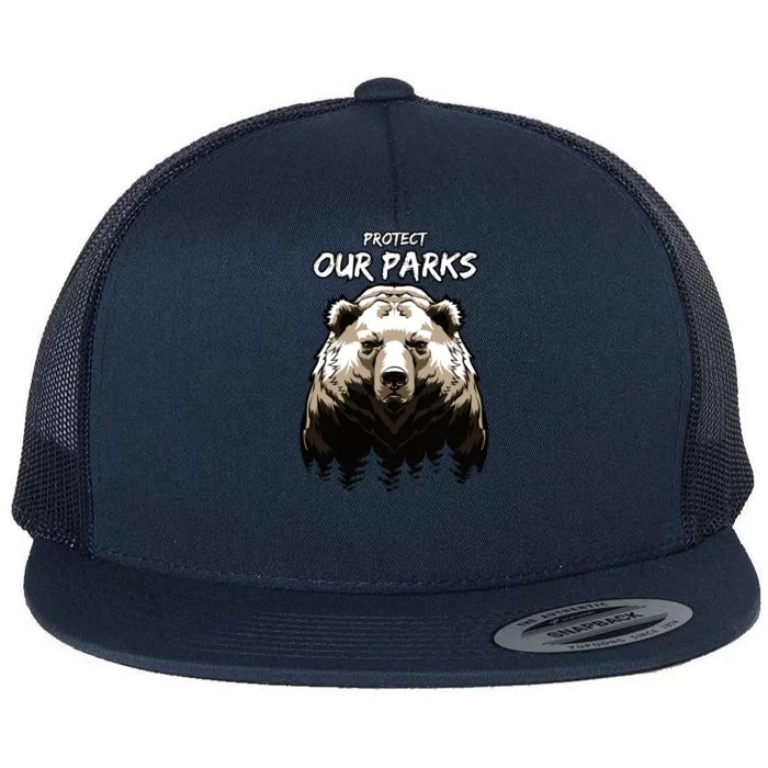 Protect Our Parks Flat Bill Trucker Hat