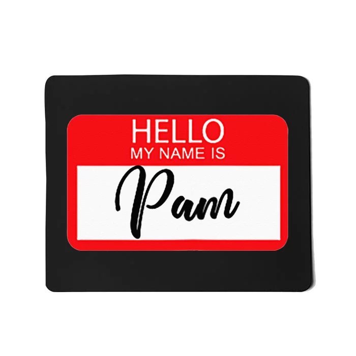 Pam Office Party Name Tag Easy Halloween Costume Mousepad