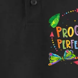 Progress Over Perfection Very Hungry Caterpillar Teacher Dry Zone Grid Performance Polo