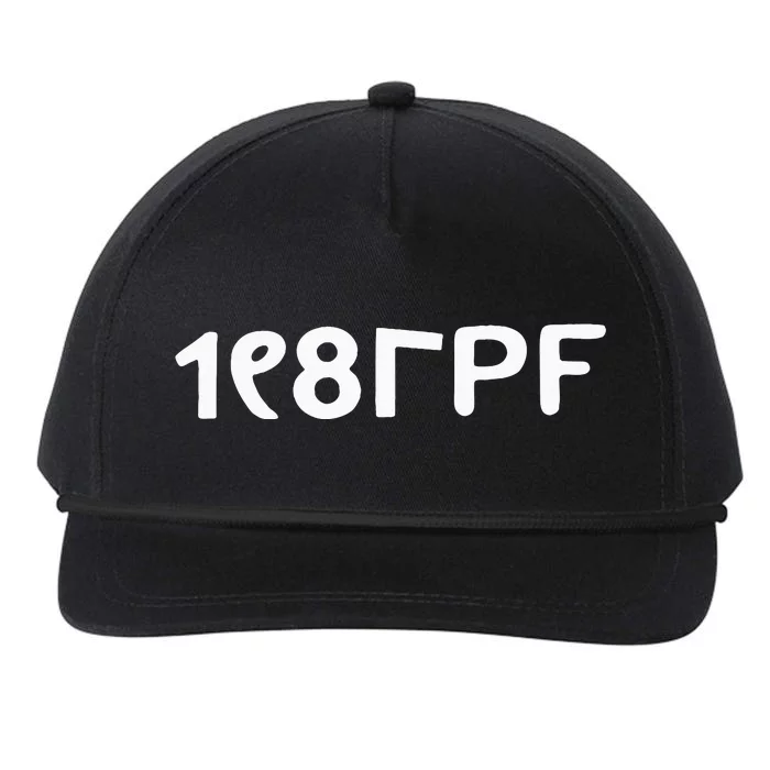 Principle Of Pleasure Snapback Five-Panel Rope Hat