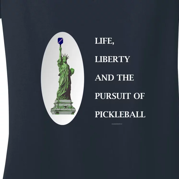 Pursuit Of Pickleball Women's V-Neck T-Shirt