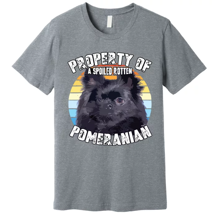 Property Of Pomeranian Black Premium T-Shirt