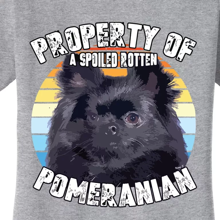 Property Of Pomeranian Black Women's T-Shirt