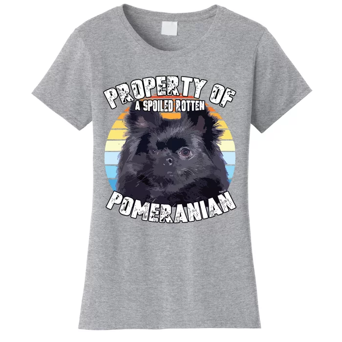 Property Of Pomeranian Black Women's T-Shirt