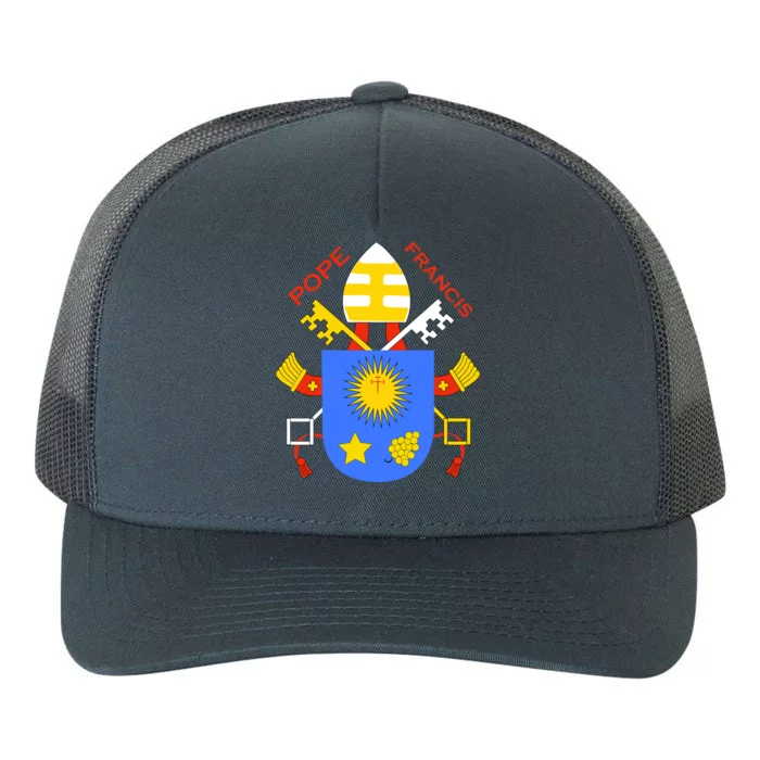 Pope Francis Emblem Christianity Yupoong Adult 5-Panel Trucker Hat