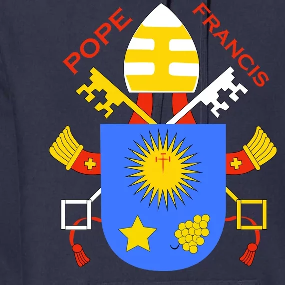 Pope Francis Emblem Christianity Premium Hoodie