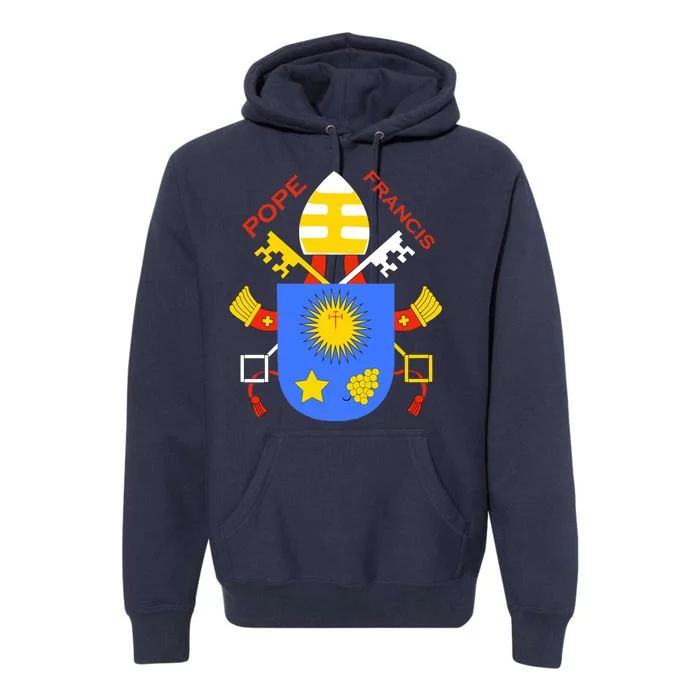 Pope Francis Emblem Christianity Premium Hoodie