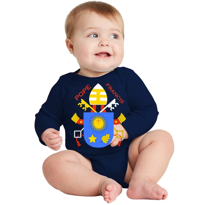 Pope Francis Emblem Christianity Baby Long Sleeve Bodysuit