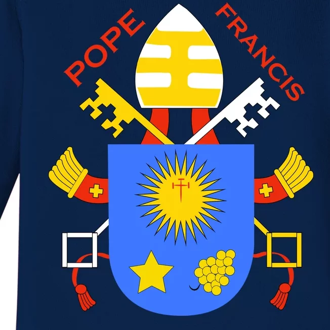 Pope Francis Emblem Christianity Baby Long Sleeve Bodysuit