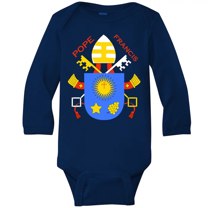 Pope Francis Emblem Christianity Baby Long Sleeve Bodysuit